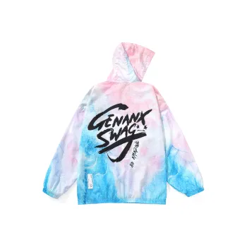 GENANX Jackets Unisex Blue Pink