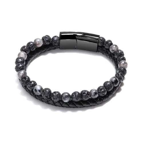 LuluCanaan Volcanic Stone Bracelets Men's