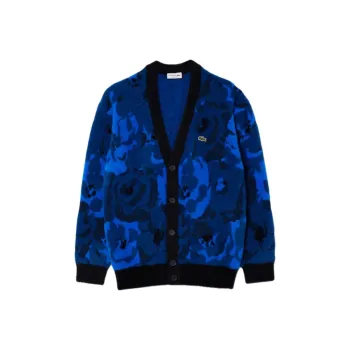 LACOSTE Floral intarsia Cardigan