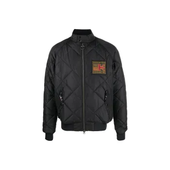 BARBOUR High Neck Zip Up Quilted Jacket