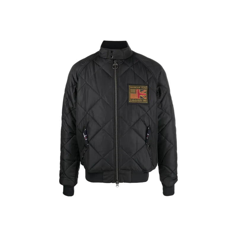BARBOUR High Neck Zip Up Quilted Jacket-0