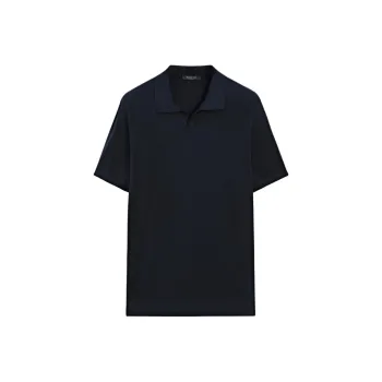 Massimo Dutti Polo Shirt Men's Marine Blue