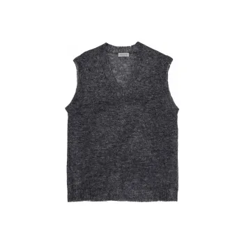 Yohji Yamamoto Tank Top Men's Charcoal