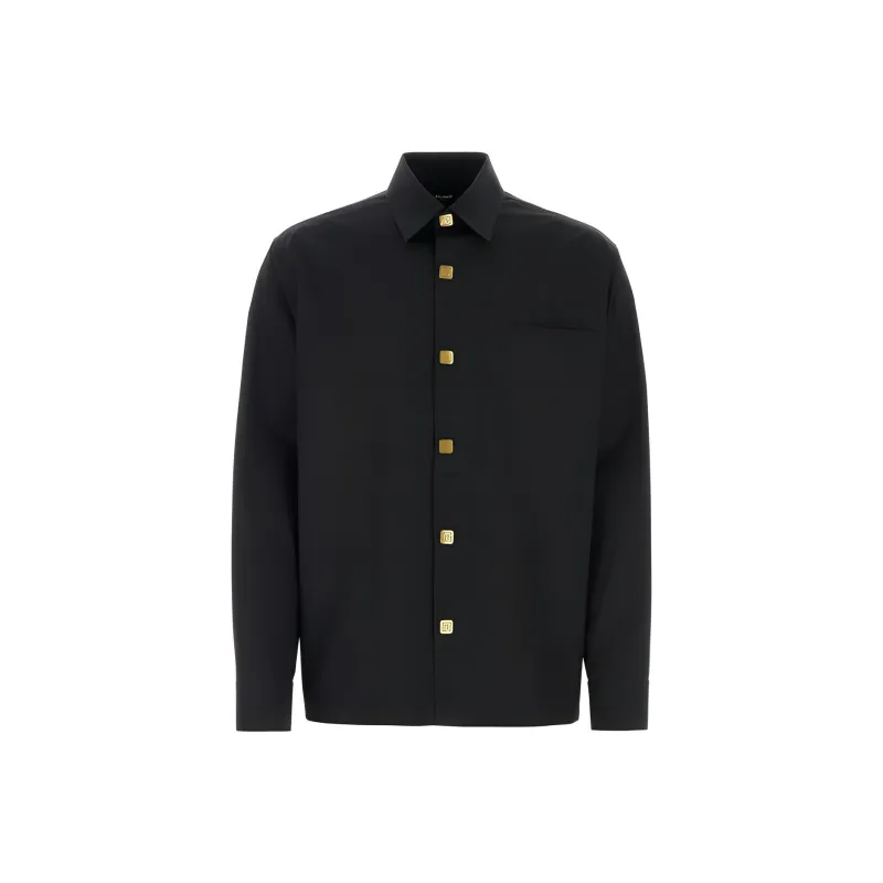 BALMAIN Shirts Men Black-0