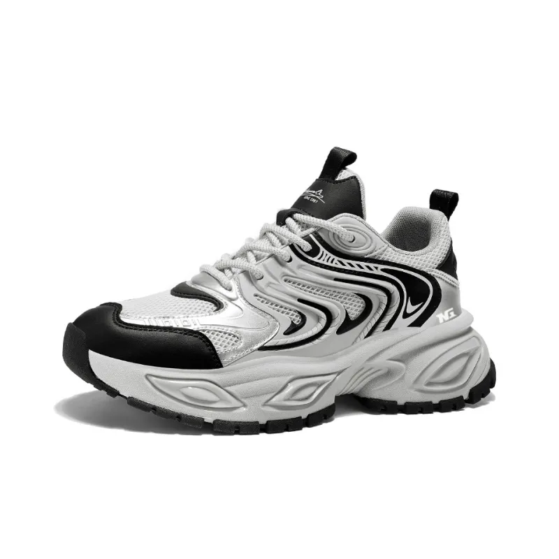 NONGRAK Slip Resistant, Breathable, Height Increasing Low Top Chunky Sneakers Men's-0