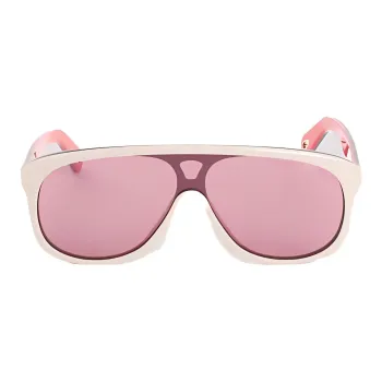 Chloe Recycled Acetate Irregular Shape Sunglasses Women's Beige