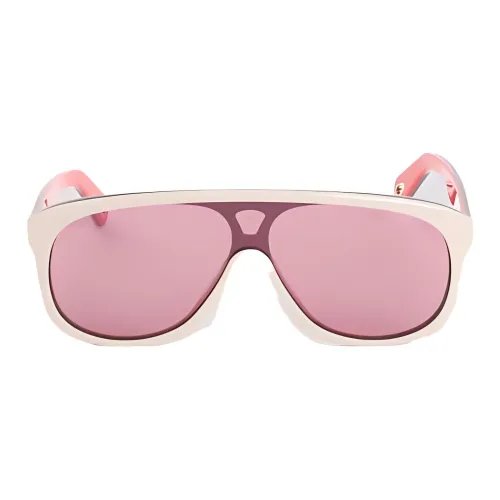 Chloe Recycled Acetate Irregular Shape Sunglasses Women's Beige