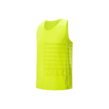 SALOMON SENSE AERO Tank Tops Men's Yellow Green