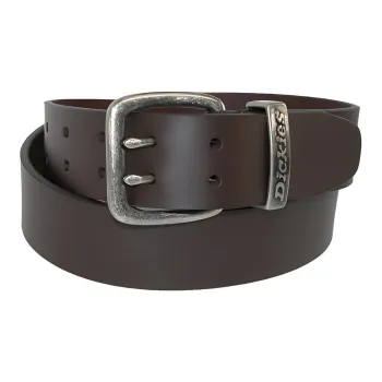 Dickies Badge Logo Pin Buckle Leather Belts Men's Multicolor Width: 3.8CM