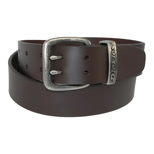 Dickies Badge Logo Pin Buckle Leather Belts Men's Multicolor Width: 3.8CM
