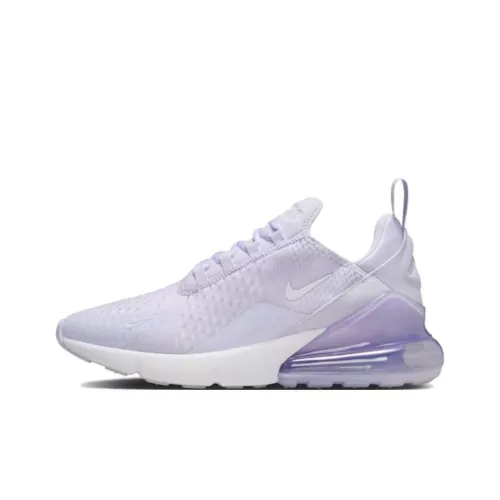 Nike Air Max 270 Anti Slip Wear Resistant Low Top Casual Shoes Women's Purple