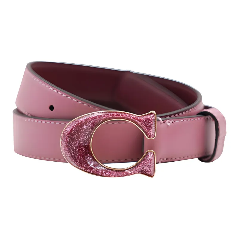 COACH Women's Fashion Trend C Buckle Leather Belts Women's-1