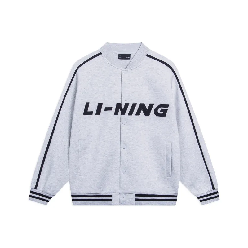 LiNing Sports Life Collection Jacket Unisex Heather Gray-0