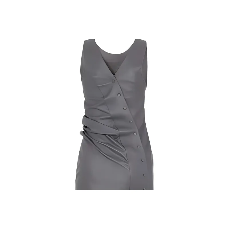 FENDI Sleeveless Dress Women's Gray-2