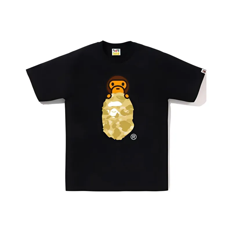 Bape Color Camo Milo On Ape Head Tee-0