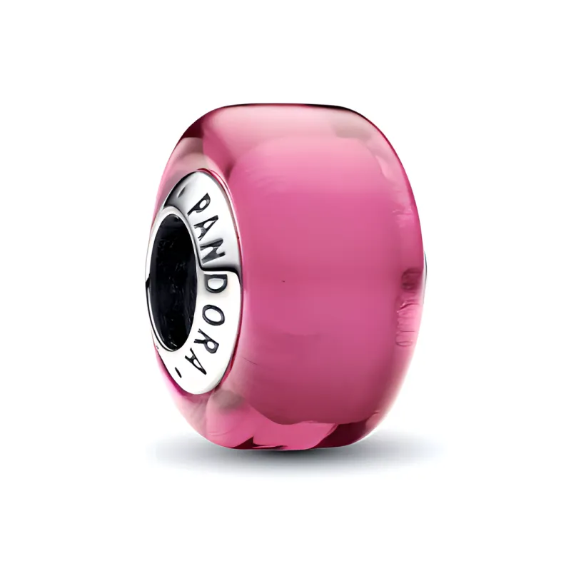 Pandora Glass Pendants Women's Pink-1