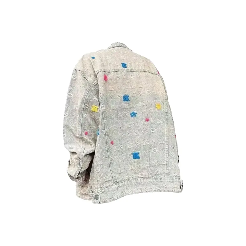 Magmode Denim Jacket Unisex Yellow Mud-1