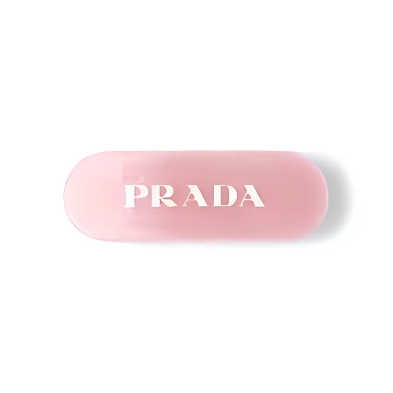 PRADA Logo print Hair Clip-0