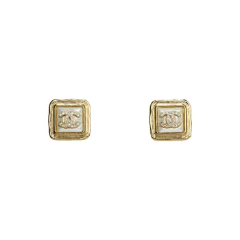 CHANEL Earrings Women's Gold