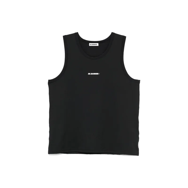 JIL SANDER + Crewneck Jersey Performance Tank Top-0