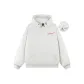 White (Embroidered Red Text) Fleece-Lined