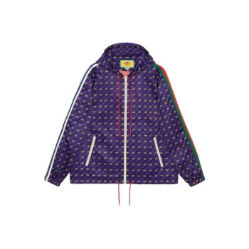 GUCCI X Adidas Trefoil Print Jacket