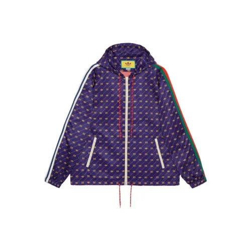 GUCCI X Adidas Trefoil Print Jacket