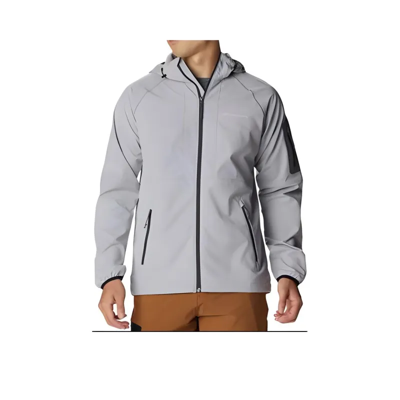 Columbia Fitted Moderate Jacket Spring Fall Men's Gray-0