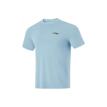 LiNing T Shirt Men's Soft Matte Blue