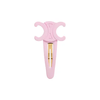 CELINE Triomphe Large Snap Hair Clip In Acetate And Steel