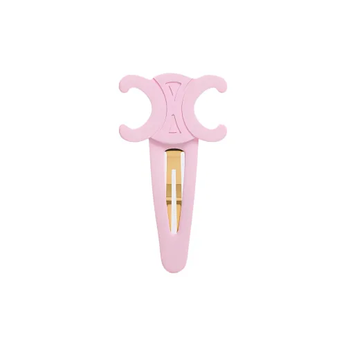 CELINE Triomphe Large Snap Hair Clip In Acetate And Steel