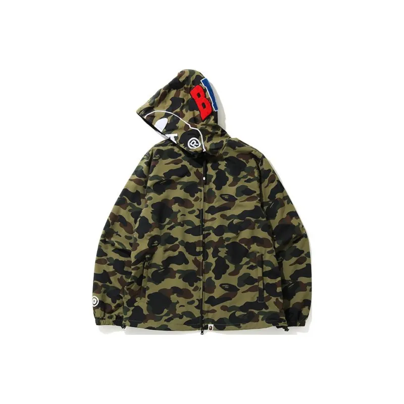 Bape Ultimate 1st Camo Shark Hooded Jacket-0