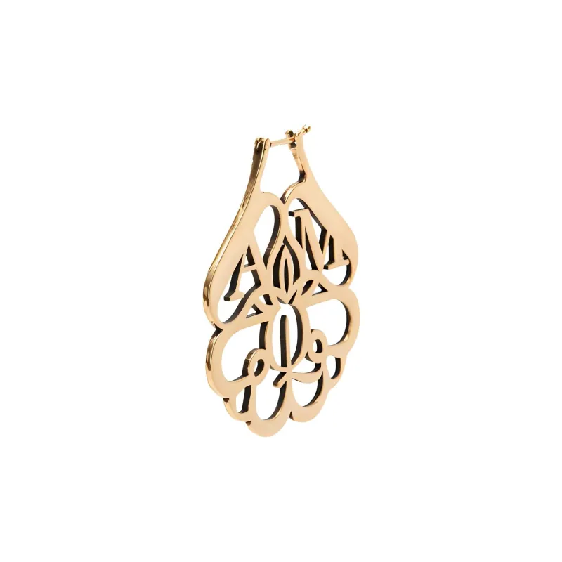 Alexander McQueen Earrings Women's Brown Yellow-2