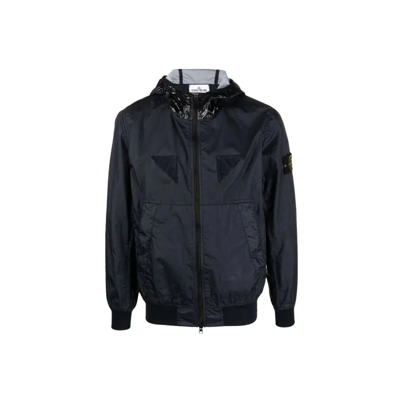 STONE ISLAND Compass Patch Zipped Hooded Jacket-0