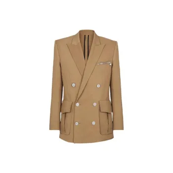 BALMAIN Jackets Men Dark Beige