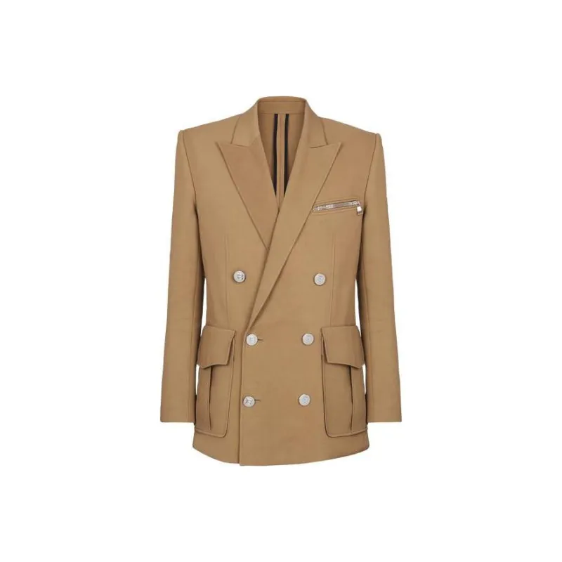 BALMAIN Jackets Men Dark Beige-0