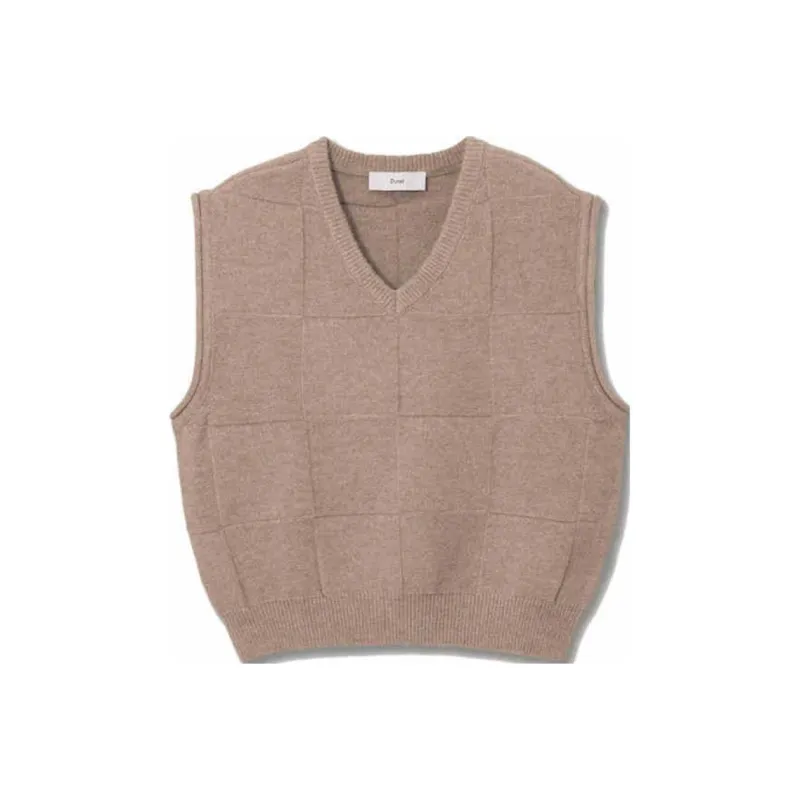 Dunst Unisex Divide V Neck Knit Vest-1