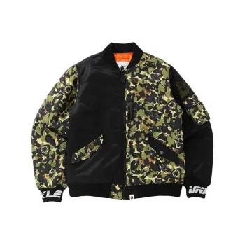A BATHING APE X Unkle Mwa Camo MA 1 Jacket