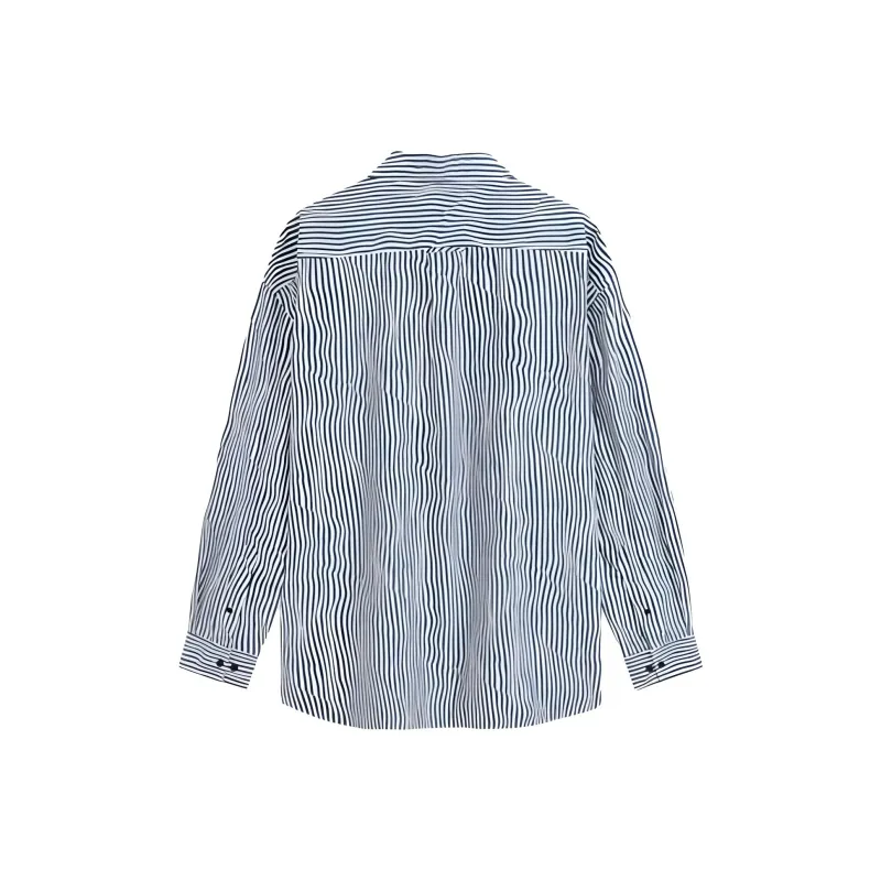 Calvin Klein Shirts Men Blue Stripes Pattern-1
