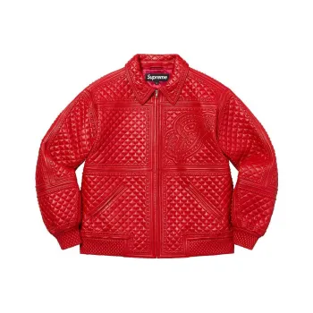 Supreme Studded Quilted Leather Jacket