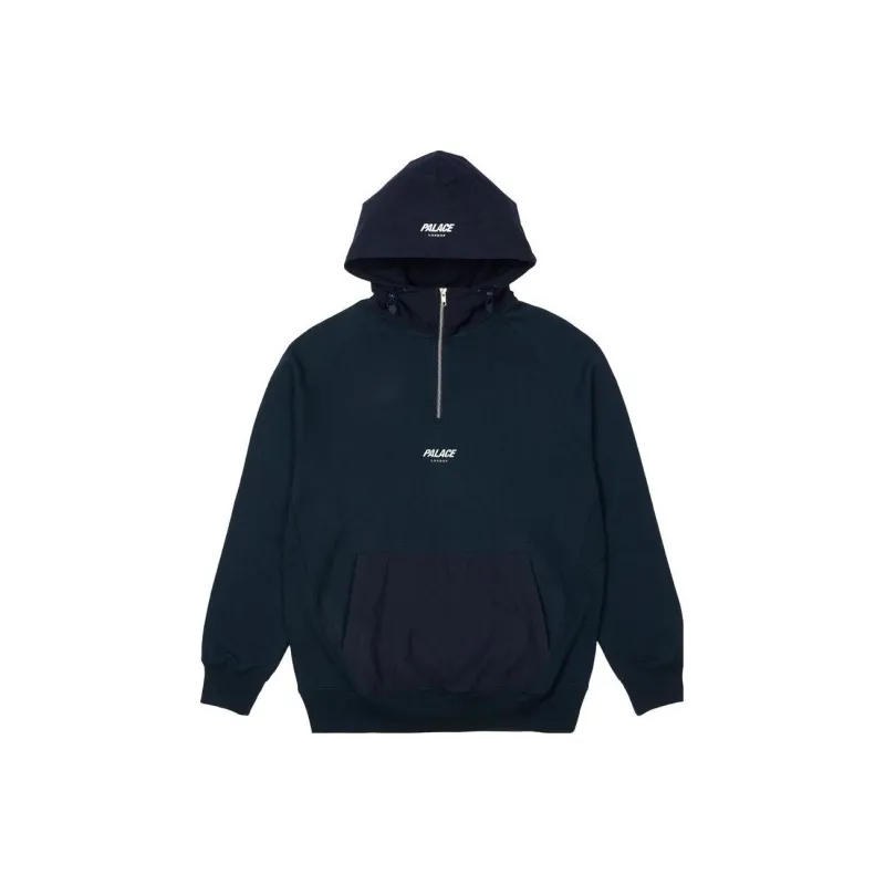 PALACE 1/4 Zip Cotton Panel-0