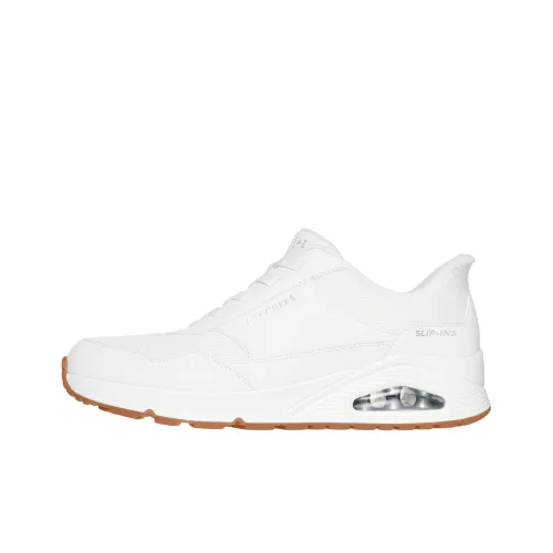 Skechers Slip ins Anti Slip Wear Resistant Low Top Casual Shoes Men's White