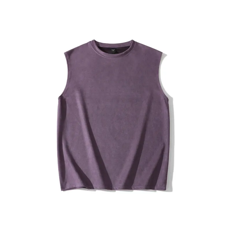 Lulifama Tank Tops Unisex Dark Red-10