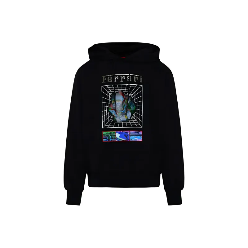 Ferrari Graphic print Drawstring Hoodie-0
