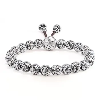 Original Summer S999 Fine Silver Sterling Silver Beaded Bracelet Unisex