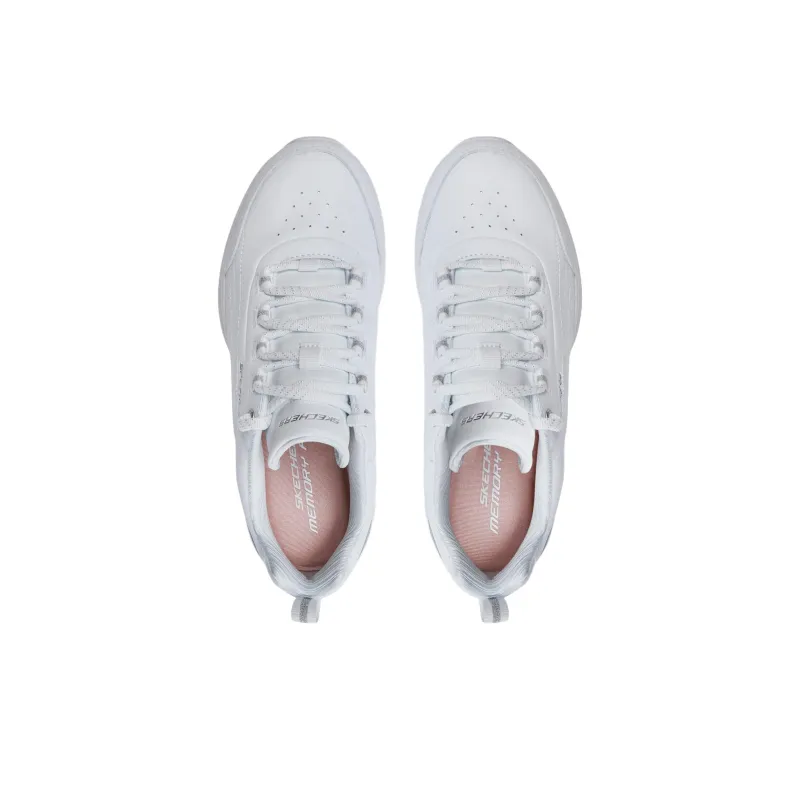 Skechers Skech Air Dynamight Anti Slip Wear Resistant Low Top Casual Shoes Women's White-4