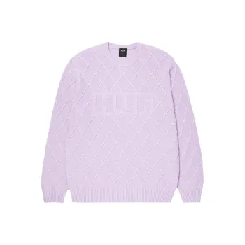 HUF SS25 Sweater Unisex Gray Purple