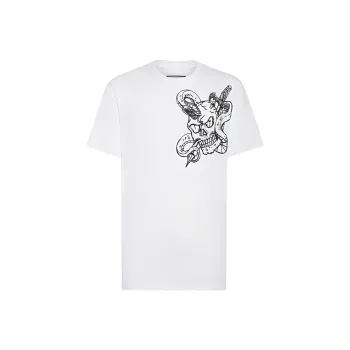 PHILIPP PLEIN Ss Snake Round neck T shirt