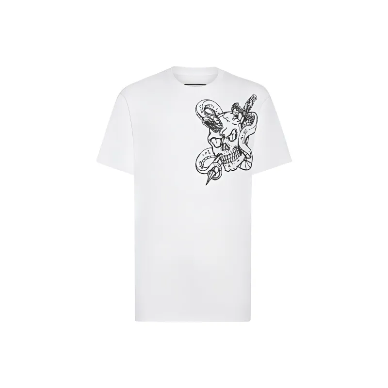 PHILIPP PLEIN Ss Snake Round neck T shirt-0