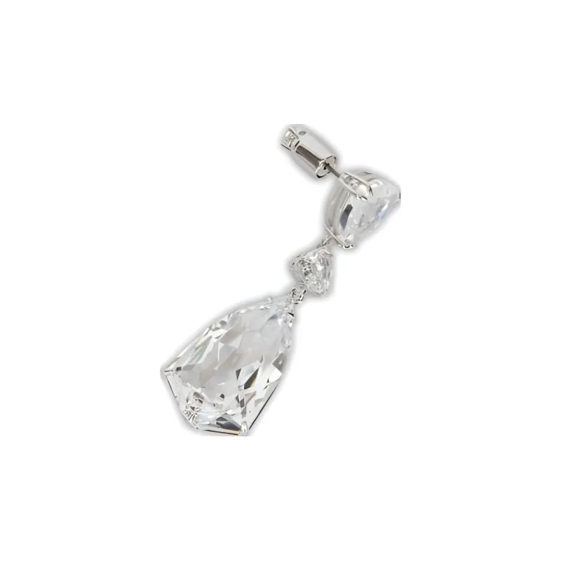Swarovski Rhodium Plated Earrings Women's Silver-1